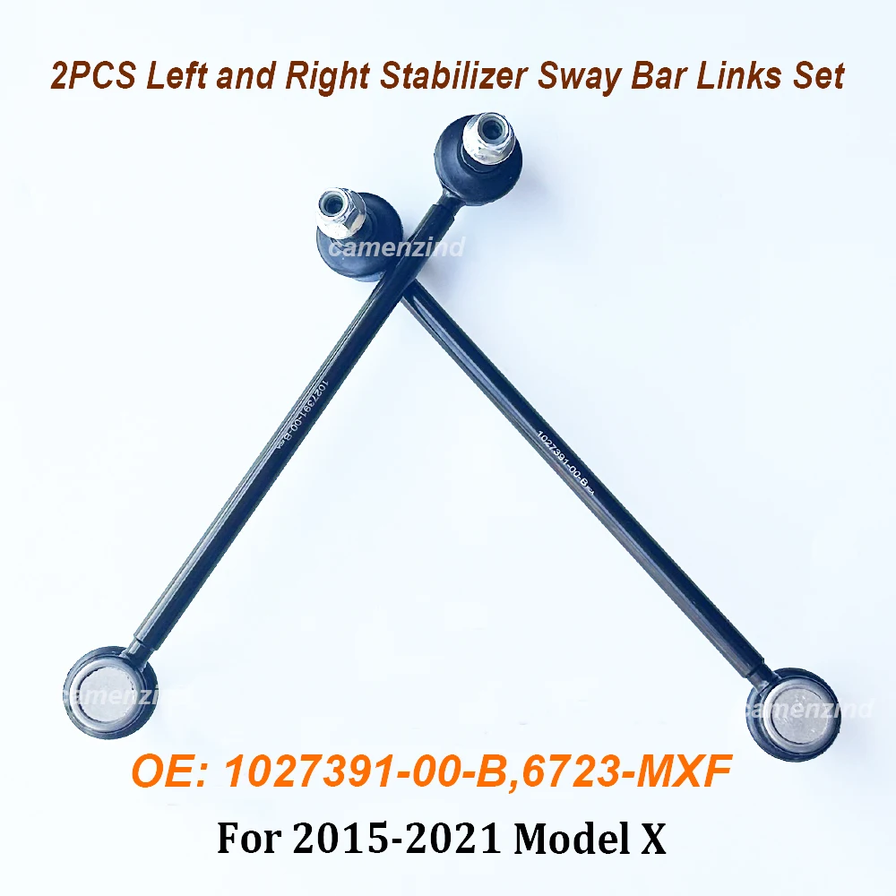 2pcs Left&Right Front Axle Sway Bar End Stabilizer Link Ball Joint 1027391-00-B 102739100B For Model X (5YJX) 2015-2021 6723-MXF
2pcs Left&Right Front Axle Sway Bar End Stabilizer Link Ball Joint 1027391-00-B 102739100B For Model X (5YJX) 2015-2021 6723-MXF