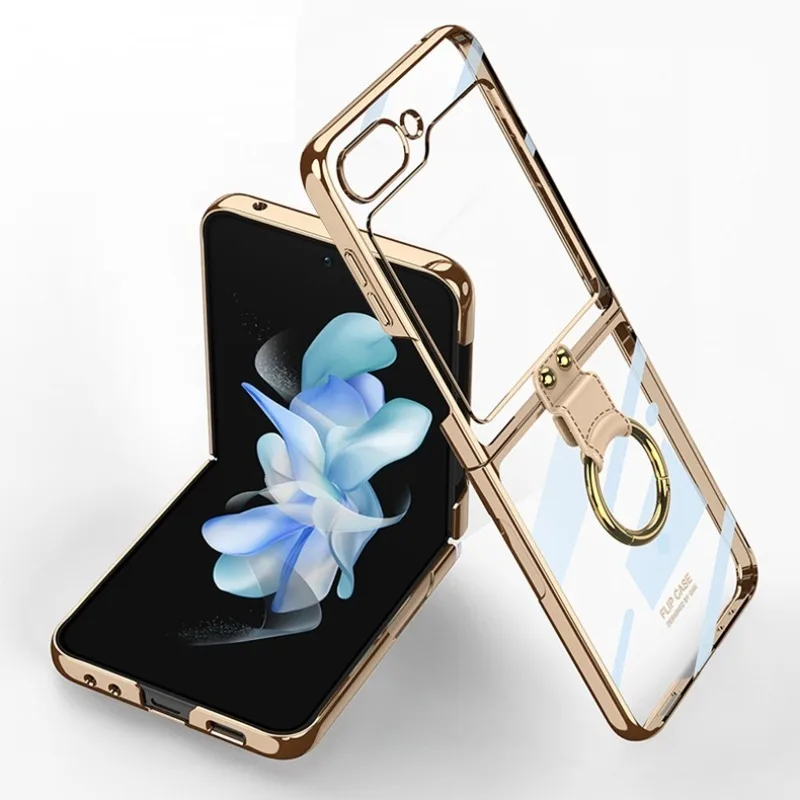 Luxury Plating Clear Phone Case for Samsung Z Flip 4 5 Case with Ring Transparent Shockproof Cover for Galaxy Z Flip4 Flip5 Case
Luxury Plating Clear Phone Case for Samsung Z Flip 4 5 Case with Ring Transparent Shockproof Cover for Galaxy Z Flip4 Flip5 Case