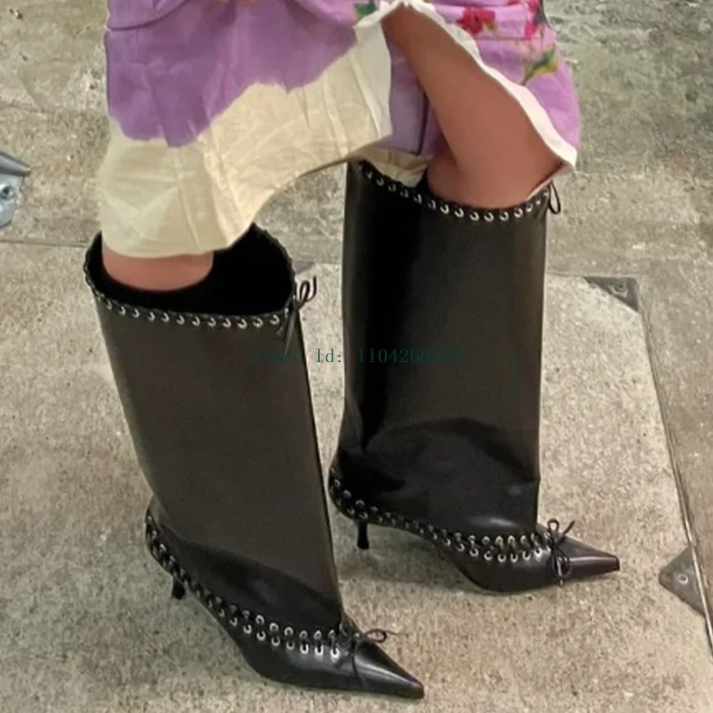Rivet Metal Decoration Slouchy Boots Butterfly Sexy Ponted Toe Stiletto Knee Heel Knot Slip On Solid New Arrivals Fashion Boots
Rivet Metal Decoration Slouchy Boots Butterfly Sexy Ponted Toe Stiletto Knee Heel Knot Slip On Solid New Arrivals Fashion Boots