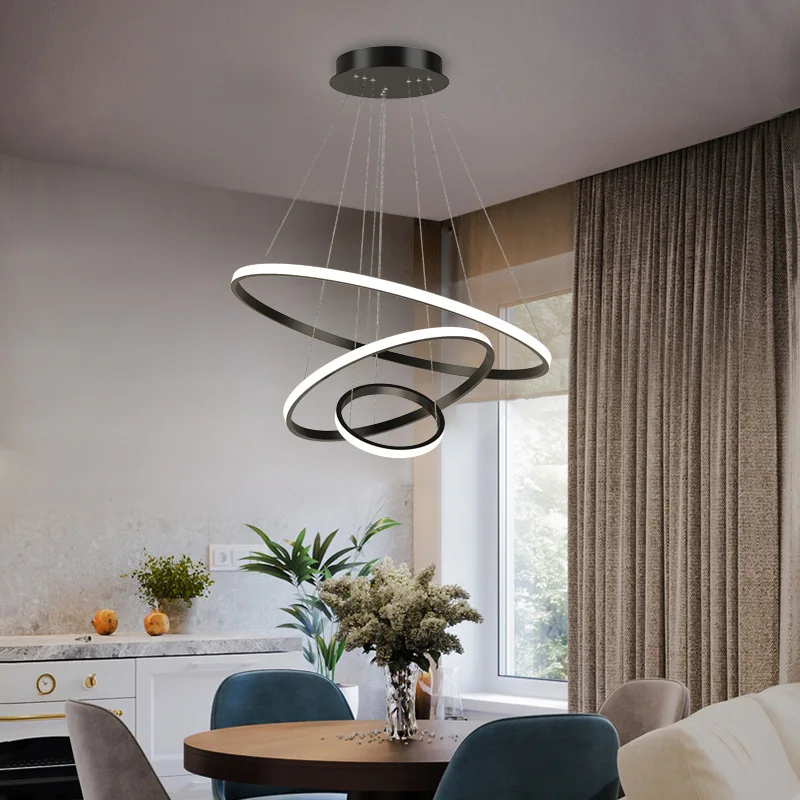 Nordic restaurant chandelier modern simple bedroom dining room bar table lamp variable light creative circle ring lamp
Nordic restaurant chandelier modern simple bedroom dining room bar table lamp variable light creative circle ring lamp