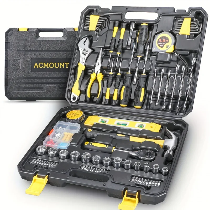 MOMOYC Tool Kit 78-158 Piece Home Tool Kit DIY Household Tool Sets for Home Repair and Maintenance Car repair kit
MOMOYC Tool Kit 78-158 Piece Home Tool Kit DIY Household Tool Sets for Home Repair and Maintenance Car repair kit