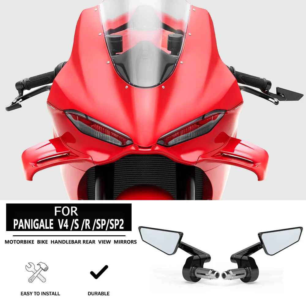 Motorcycle Rearview mirror For DUCATI Panigale V4 V4S Bar-End Mirror Handlebar End Side mirrors V4 Aluminum CNC Accessories
Motorcycle Rearview mirror For DUCATI Panigale V4 V4S Bar-End Mirror Handlebar End Side mirrors V4 Aluminum CNC Accessories
