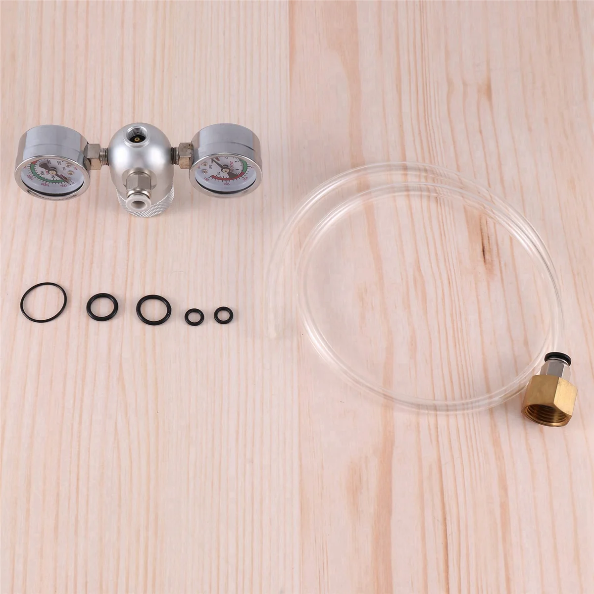 Whipped Cream Pressure Regulator Valve with Hose Line and Adapter for Whipped Cream Chargers 0.95 Liter 580G Tank
Whipped Cream Pressure Regulator Valve with Hose Line and Adapter for Whipped Cream Chargers 0.95 Liter 580G Tank