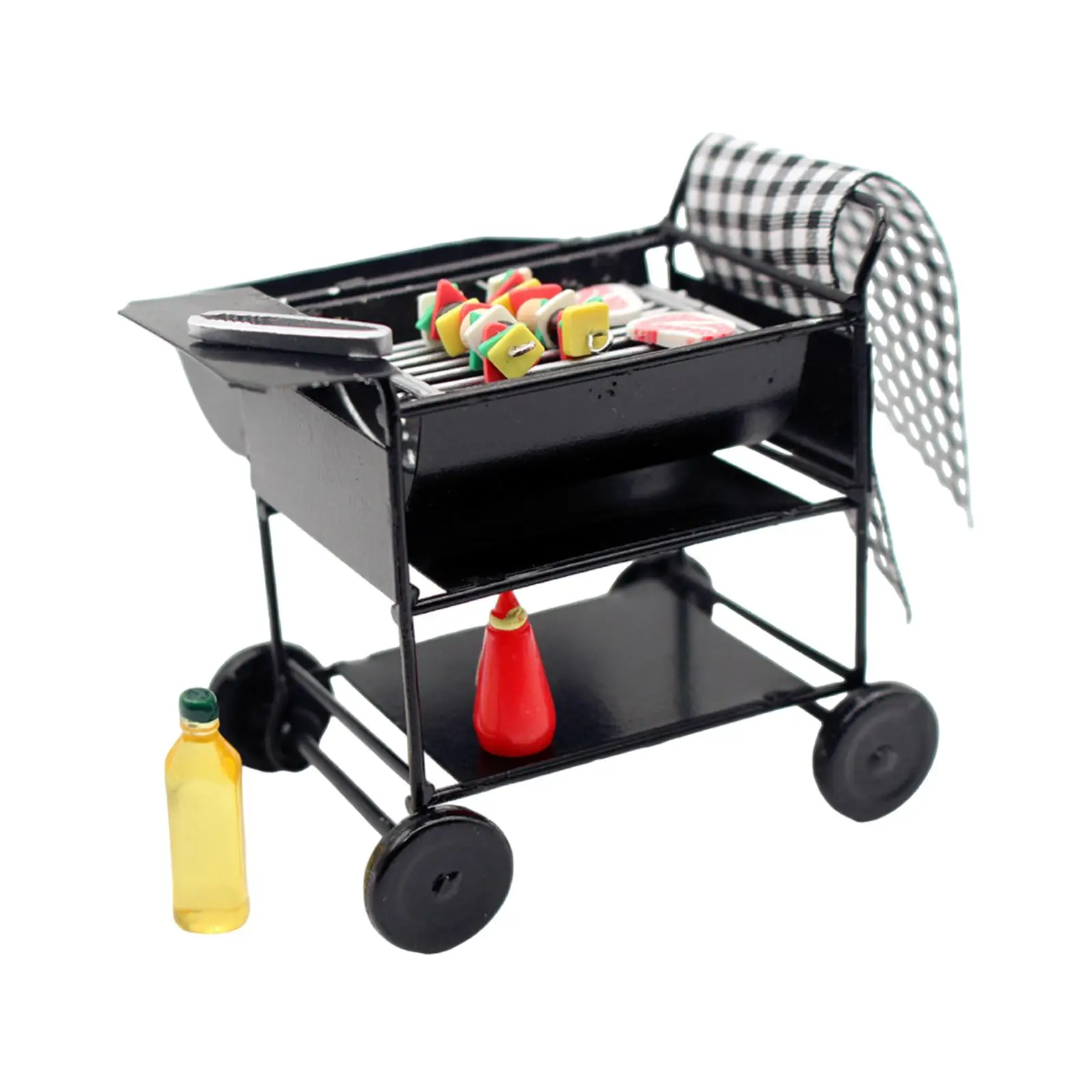 1:12 1:6 BBQ Grill Oven Cooking Tool Life Scene Dollhouse BBQ Rack with Kebabs for Parties Dollhouse Outdoor Home Dining Room
1:12 1:6 BBQ Grill Oven Cooking Tool Life Scene Dollhouse BBQ Rack with Kebabs for Parties Dollhouse Outdoor Home Dining Room