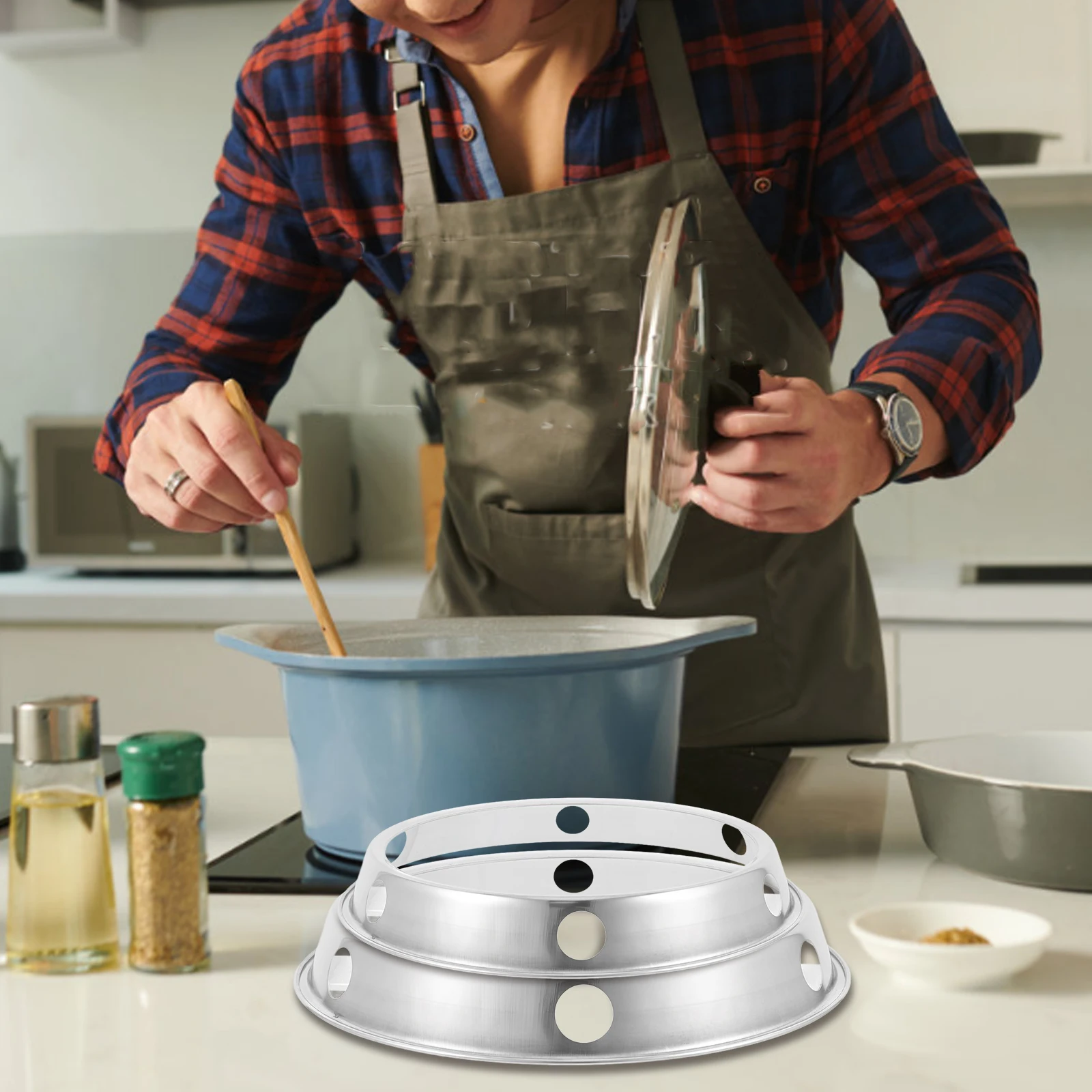 2Pcs Countertop Wok Holder Reusable Wok Rack with Stable Support for Kitchen Restaurant Camping Pan Accessory Set
2Pcs Countertop Wok Holder Reusable Wok Rack with Stable Support for Kitchen Restaurant Camping Pan Accessory Set