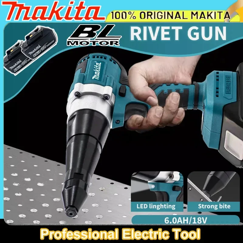 Makita Brushless Electric Rivet Gun LED Cordless Multifunctional Rivet Nut Gun Automatic Riveting Tool For Makita 18V Battery
Makita Brushless Electric Rivet Gun LED Cordless Multifunctional Rivet Nut Gun Automatic Riveting Tool For Makita 18V Battery