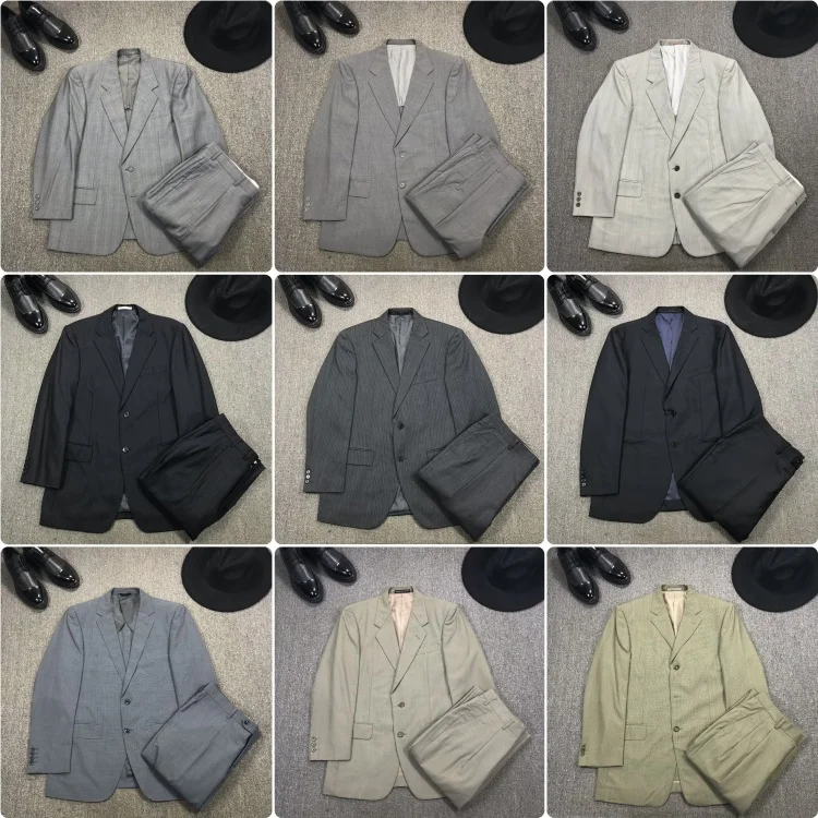 Vintage Japanese Made Wool Thin Casual Gentleman's Suit Two Piece Spring Autumn Busin Stand Fit Two Button Flat Collar
Vintage Japanese Made Wool Thin Casual Gentleman's Suit Two Piece Spring Autumn Busin Stand Fit Two Button Flat Collar