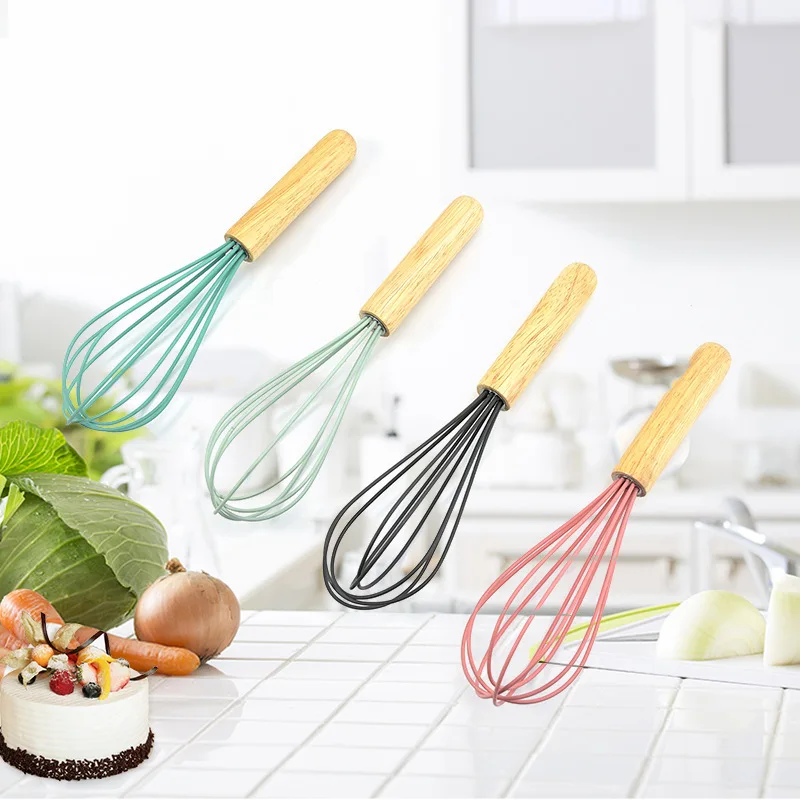 Wooden Handle Silicone Bakeware, 8 Line Whisk, Egg Beater, Home Hand Whipping Cream, Manual Egg White Flour Mixer, Baking Tool
Wooden Handle Silicone Bakeware, 8 Line Whisk, Egg Beater, Home Hand Whipping Cream, Manual Egg White Flour Mixer, Baking Tool