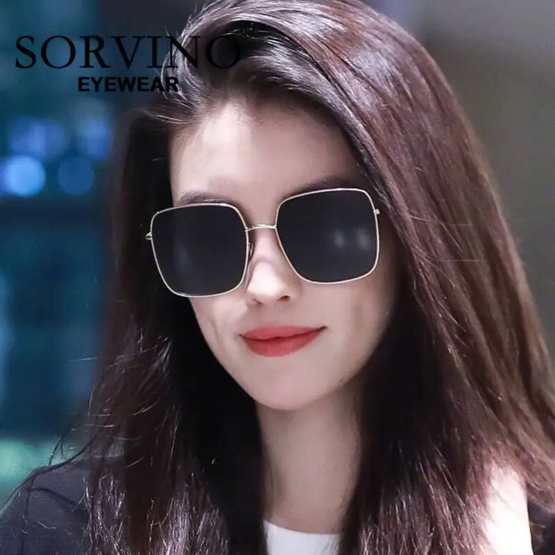 SORVINO Luxury Metal Square Sunglasses Men Women Fashion Big Pilot Sun Glasses Classic Black Aviator Driving Travelling Shades
SORVINO Luxury Metal Square Sunglasses Men Women Fashion Big Pilot Sun Glasses Classic Black Aviator Driving Travelling Shades