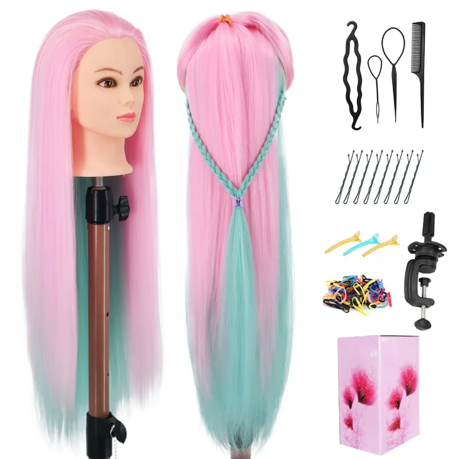 29-дюймовая голова манекена с волосами для практики укладки волос, обучение косметологии, регулируемый зажим, держатель для обучения парикмахерскому искусству
29-дюймовая голова манекена с волосами для практики укладки волос, обучение косметологии, регулируемый зажим, держатель для обучения парикмахерскому искусству