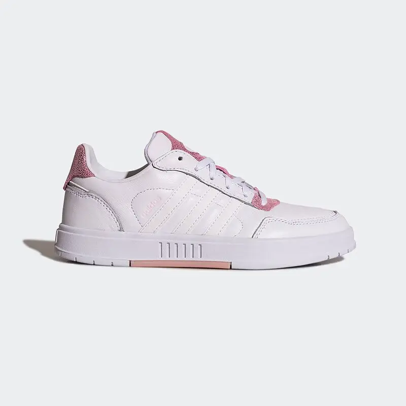 Adidas Women's White Leather Sneakers with Pink Accents - Stylish and Comfortable for Daily Wear
Adidas Women's White Leather Sneakers with Pink Accents - Stylish and Comfortable for Daily Wear