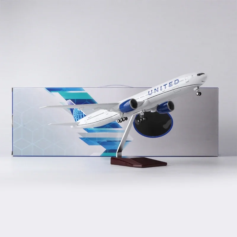 47CM 1/157 Scale 777 B777 Aircraft UNITED Airlines Model W Light and Wheel Landing Gear Plastic Resin Plane Toy F Collection
47CM 1/157 Scale 777 B777 Aircraft UNITED Airlines Model W Light and Wheel Landing Gear Plastic Resin Plane Toy F Collection