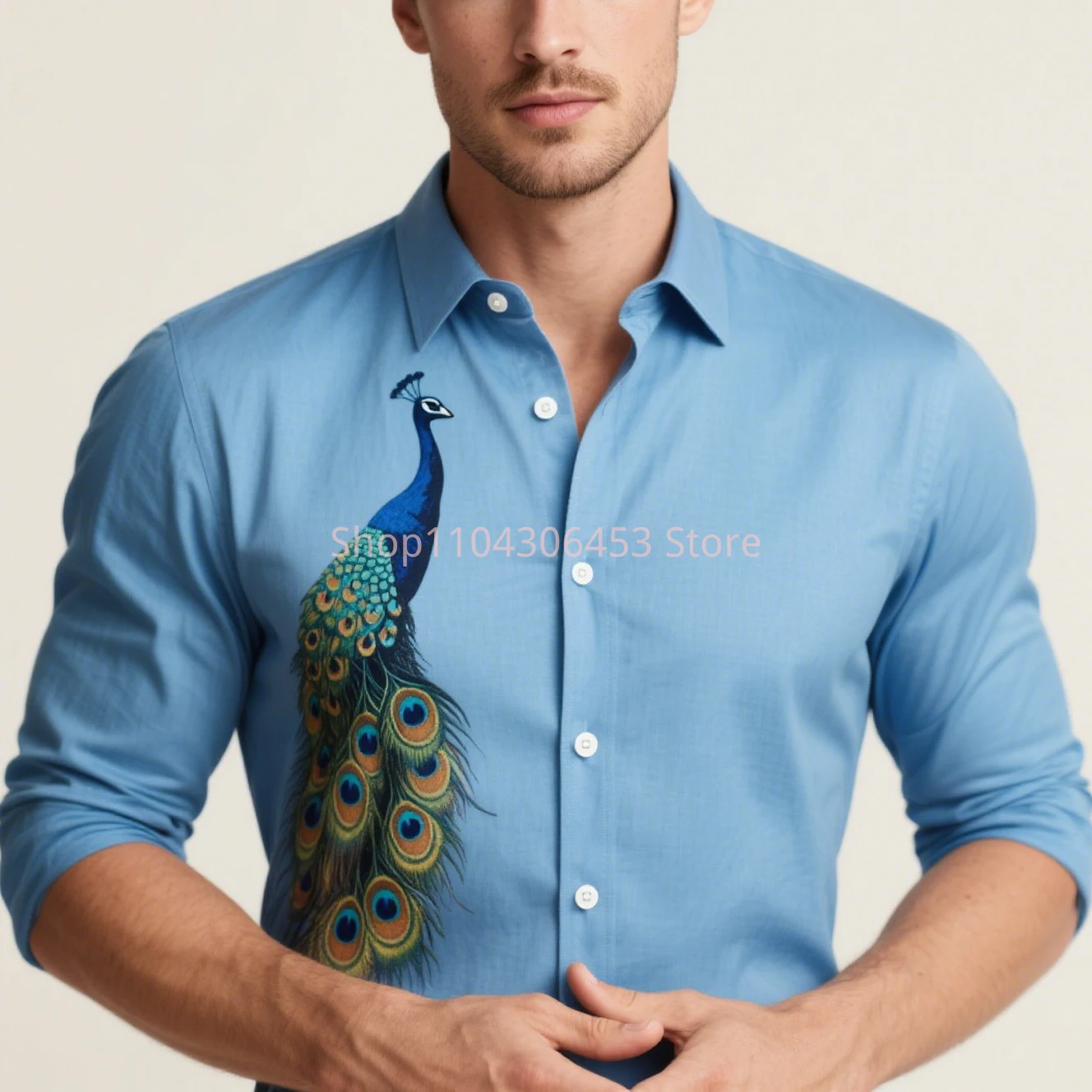 Original Design Peacock Feather 3D Printed Shirt Solid Color Long Sleeve Lapel Business Casual Shirt Hawaii Beach Vacation Top
Original Design Peacock Feather 3D Printed Shirt Solid Color Long Sleeve Lapel Business Casual Shirt Hawaii Beach Vacation Top