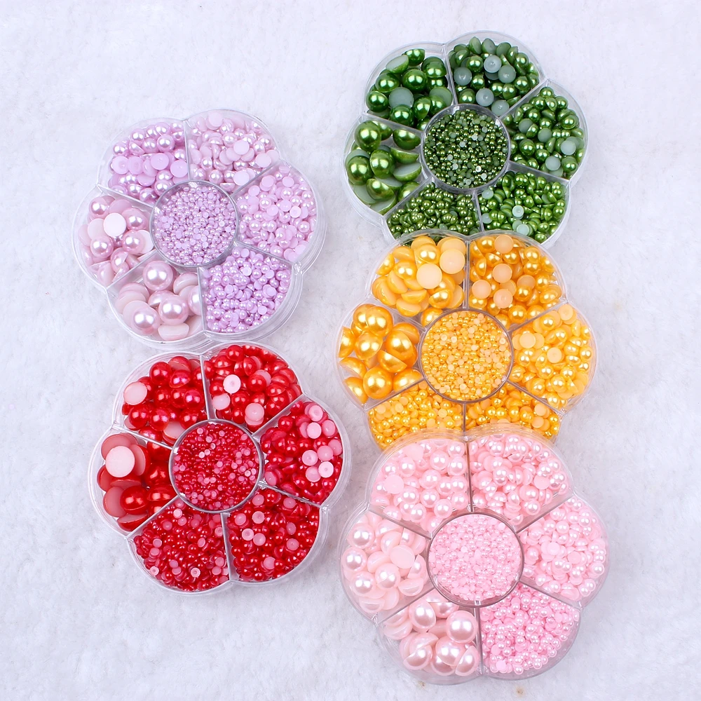 New Plum Box Normal Many Colors Half Round Pearls Flatback Beads Glue On Imitation DIY Wedding Clothes Nail Art Decorations
New Plum Box Normal Many Colors Half Round Pearls Flatback Beads Glue On Imitation DIY Wedding Clothes Nail Art Decorations