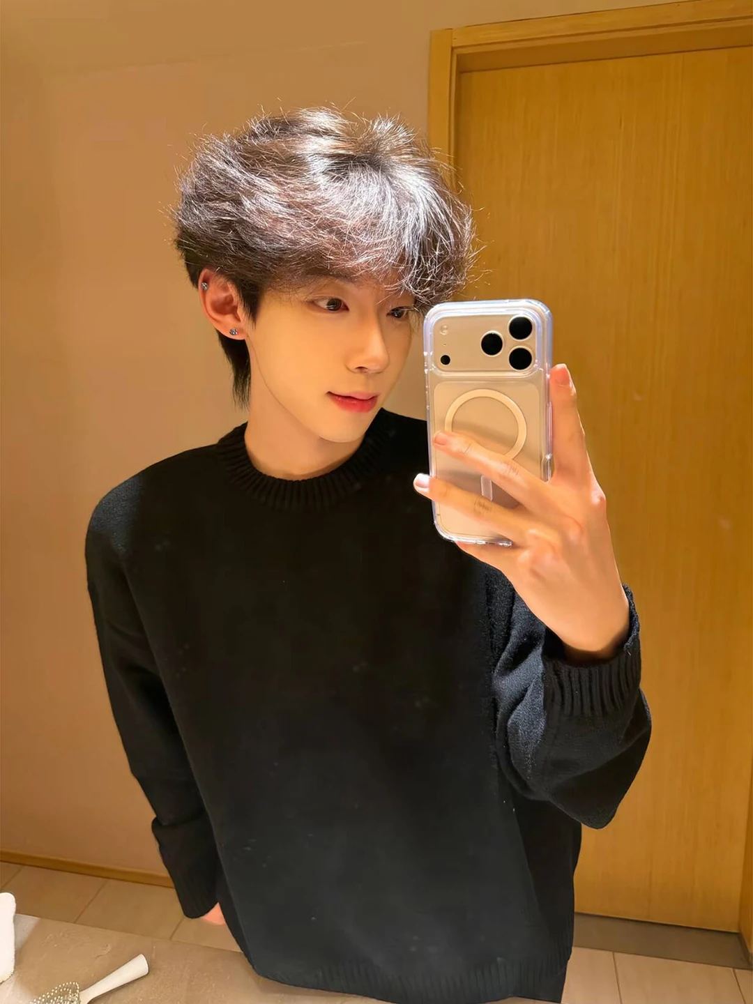 Black round Neck Knitwear Men's Inner Wear Lazy Style Winter Youth Sensation Cleanfit Base Layer Shirt Soft Loose Fit Long Sl...
Black round Neck Knitwear Men's Inner Wear Lazy Style Winter Youth Sensation Cleanfit Base Layer Shirt Soft Loose Fit Long Sl...