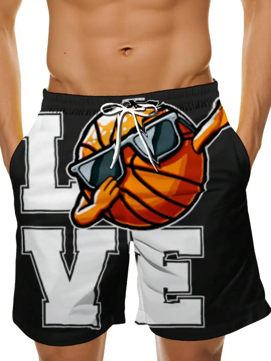 Mens Love Basketball Sunglasses Cartoon Print Swim Trunks Summer Beach Shorts
Mens Love Basketball Sunglasses Cartoon Print Swim Trunks Summer Beach Shorts