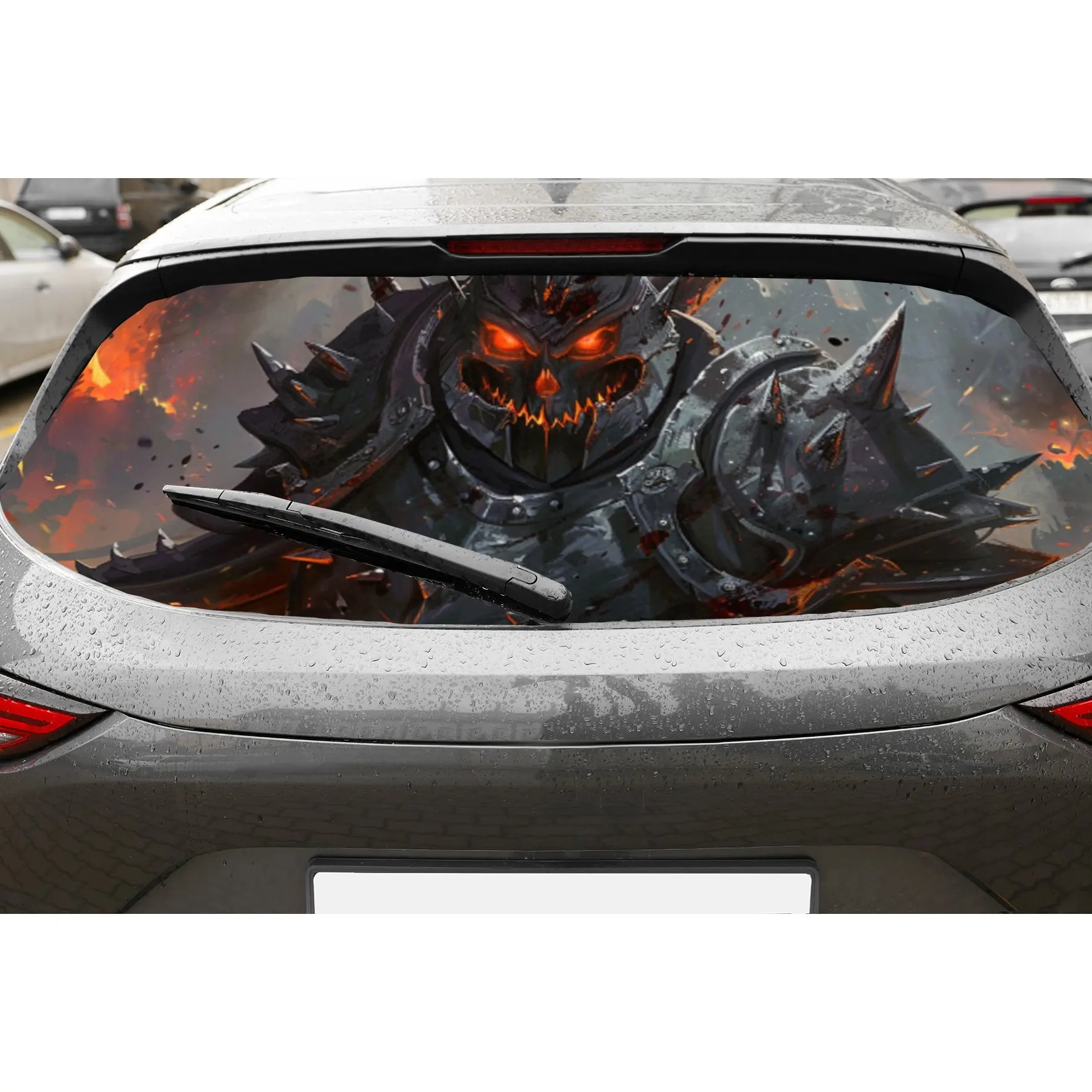 Hardcore demon warrior car rear window vinyl wraps sticker,auto art sticker,self-adhesive waterproof rear window decoration,gene
Hardcore demon warrior car rear window vinyl wraps sticker,auto art sticker,self-adhesive waterproof rear window decoration,gene
