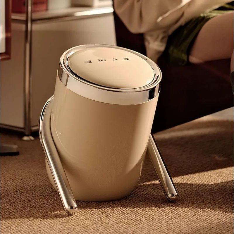 Press Top Trash Can Vintage Wastebasket for Home, Push Lid Dustbin for Bedroom Office & Bathroom, Retro Garbage Bin Small
Press Top Trash Can Vintage Wastebasket for Home, Push Lid Dustbin for Bedroom Office & Bathroom, Retro Garbage Bin Small