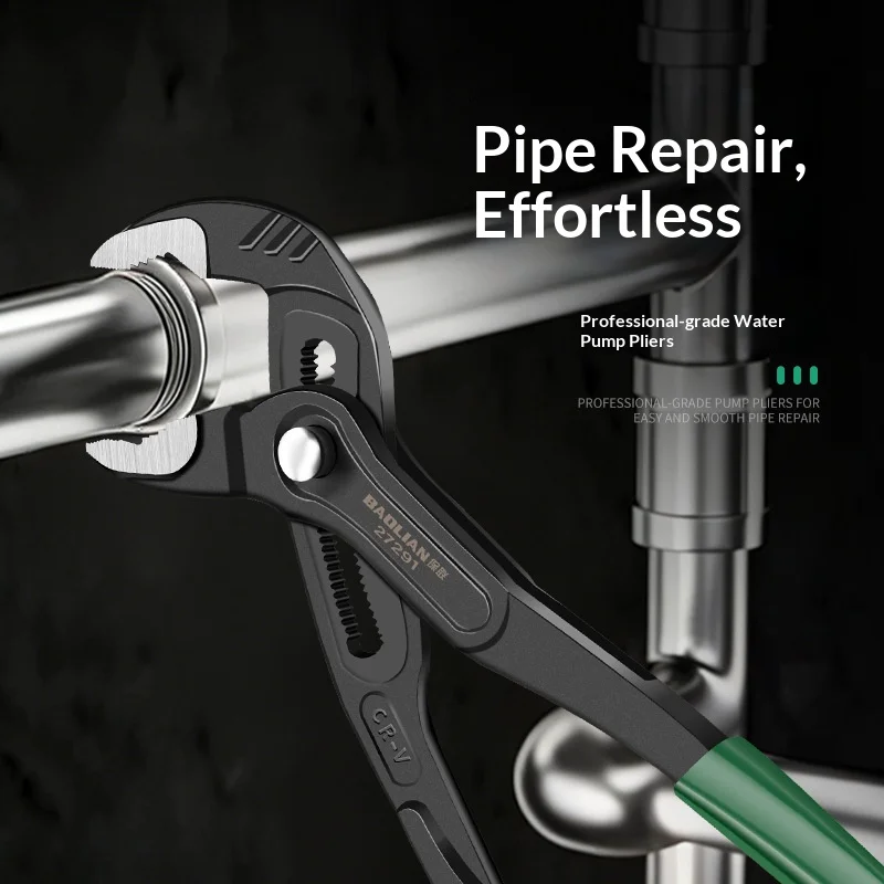 Многофункциональный ручной инструмент для сантехнических работ: профессиональные клещи для труб, регулируемый быстросъемный зажим для бытового использования
Многофункциональный ручной инструмент для сантехнических работ: профессиональные клещи для труб, регулируемый быстросъемный зажим для бытового использования