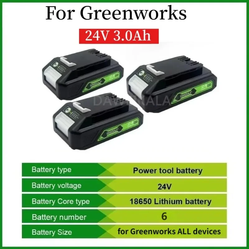 new 24V Lithium-ion Rnew eplacement Battery For ALL Devices Of 24V Tools 29842 29852 BAG708 29322 21342 G24B2
new 24V Lithium-ion Rnew eplacement Battery For ALL Devices Of 24V Tools 29842 29852 BAG708 29322 21342 G24B2