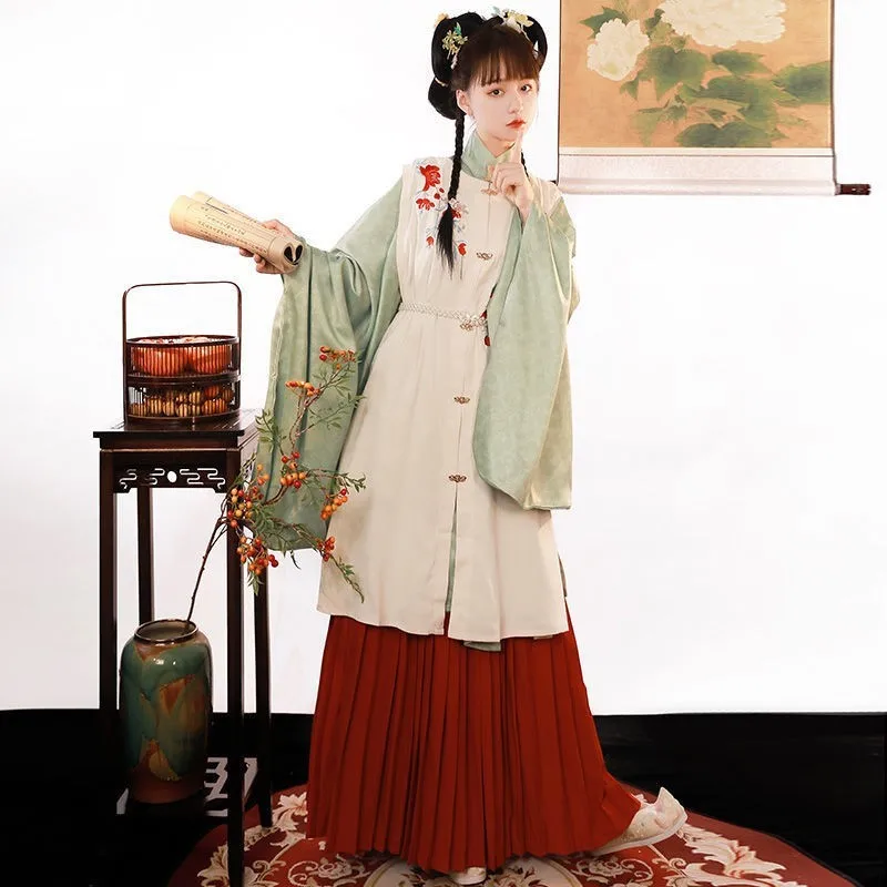 Women's Hanfu Yue Hongming round-Neck Shirt Stand-up Collar Slanting Dark Pattern Chinese Style Han Costume
Women's Hanfu Yue Hongming round-Neck Shirt Stand-up Collar Slanting Dark Pattern Chinese Style Han Costume