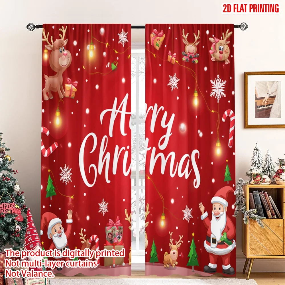 2pcs 2D flat printing Christmas Curtains Merry Christmas Festive Scene Polyester Without Electricity Family Party Perfect for
2pcs 2D flat printing Christmas Curtains Merry Christmas Festive Scene Polyester Without Electricity Family Party Perfect for