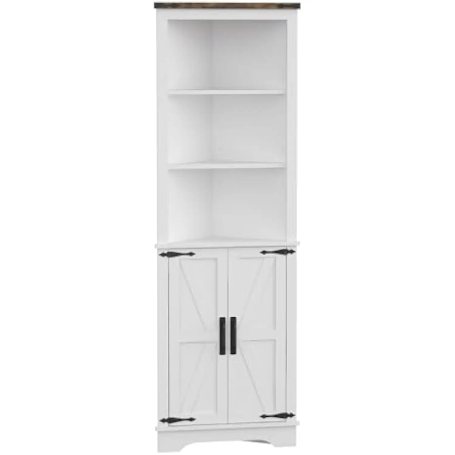 Tall Corner Cabinet, Farmhouse Storage Cabinet with 2 Door & Adjustable Shelves Home Space Saver Corner Kitchen Closet for Bat
Tall Corner Cabinet, Farmhouse Storage Cabinet with 2 Door & Adjustable Shelves Home Space Saver Corner Kitchen Closet for Bat