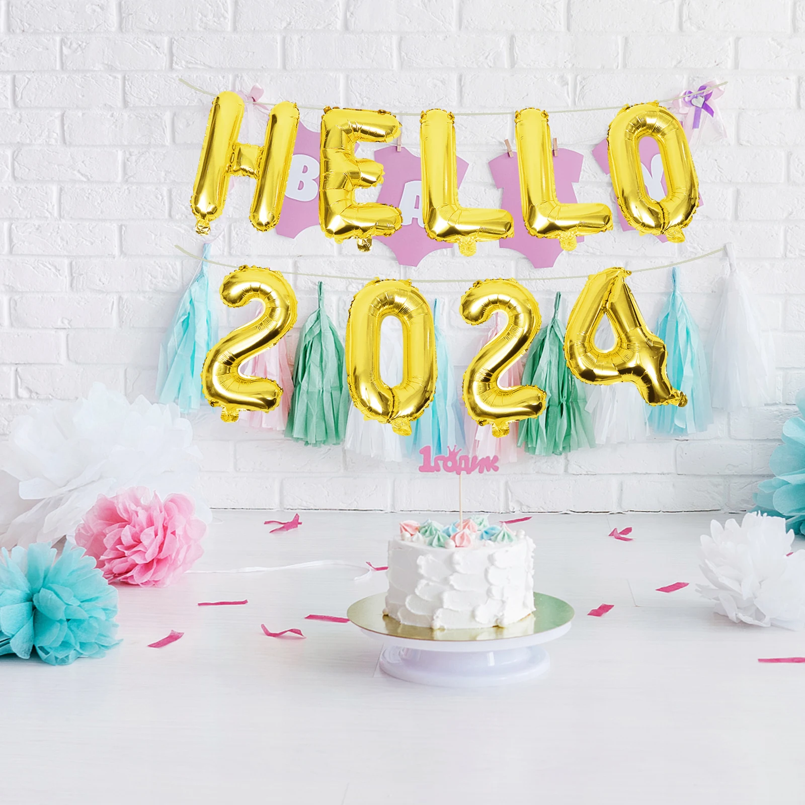 2024 Hello Foil Balloons New Year Decorative Supplies Party Decorations Rose Gold Color Aluminum Letters Numbers
2024 Hello Foil Balloons New Year Decorative Supplies Party Decorations Rose Gold Color Aluminum Letters Numbers