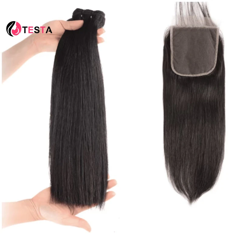 Human Hair Bundles Bone Straight With 4x4 Lace Closure For Women Free Middle Part Double Drawn Human Hair Weaving Natural Black
Human Hair Bundles Bone Straight With 4x4 Lace Closure For Women Free Middle Part Double Drawn Human Hair Weaving Natural Black