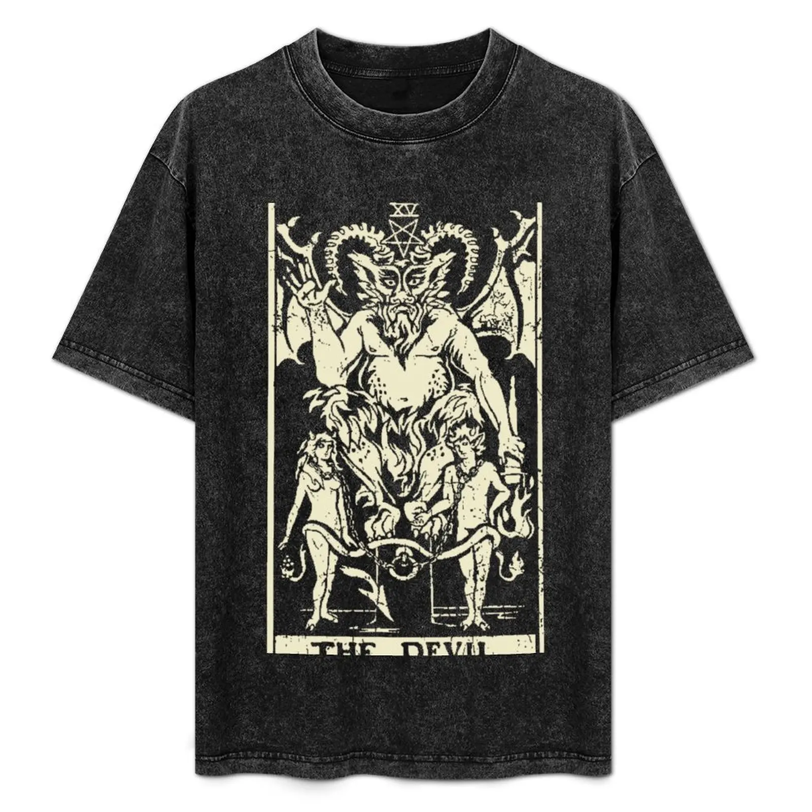 Tarot Devil T-Shirt Heavy Duty Casual Work Tee
Tarot Devil T-Shirt Heavy Duty Casual Work Tee