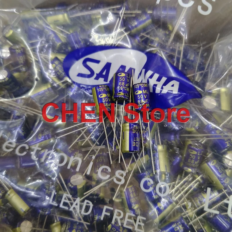 50PCS/lot original SAMWHA 50V68UF 8X12MM 105C 68UF 50V electrolytic capacitor free shipping
50PCS/lot original SAMWHA 50V68UF 8X12MM 105C 68UF 50V electrolytic capacitor free shipping