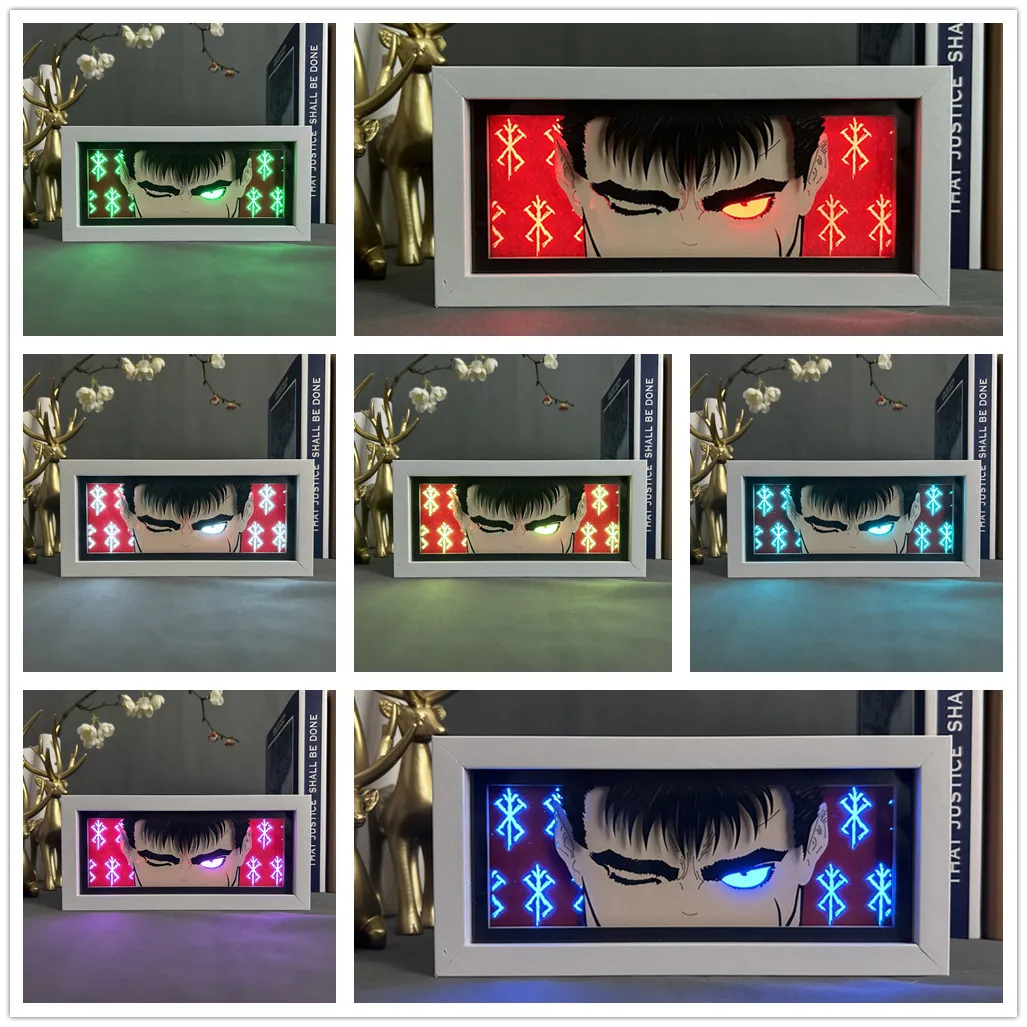 Berserk Cartoon Paper Carving 3D Anime Lamp LED Light Box Guts Action Figure Room Decoration Lamp Anime Peripheral Gifts
Berserk Cartoon Paper Carving 3D Anime Lamp LED Light Box Guts Action Figure Room Decoration Lamp Anime Peripheral Gifts
