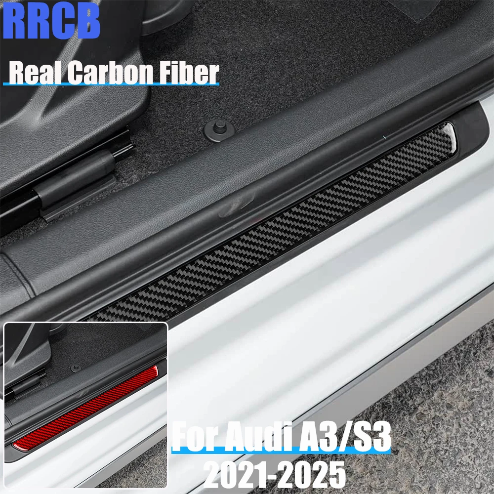 Настоящее углеродное волокно, автомобильные аксессуары, накладка на порог, декоративная мягкая наклейка для Audi A3 S3 8Y 2021 2022 2023 2024 2025
Настоящее углеродное волокно, автомобильные аксессуары, накладка на порог, декоративная мягкая наклейка для Audi A3 S3 8Y 2021 2022 2023 2024 2025