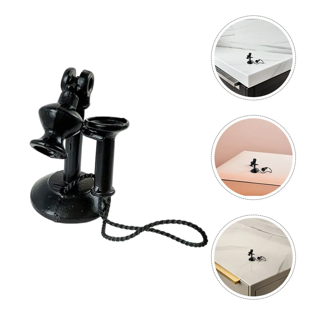 Retro Black Iron Vintage Telephone Decorative Phone for Living Room Bedroom Office Dollhouse Miniature Landline Phone Accent
Retro Black Iron Vintage Telephone Decorative Phone for Living Room Bedroom Office Dollhouse Miniature Landline Phone Accent