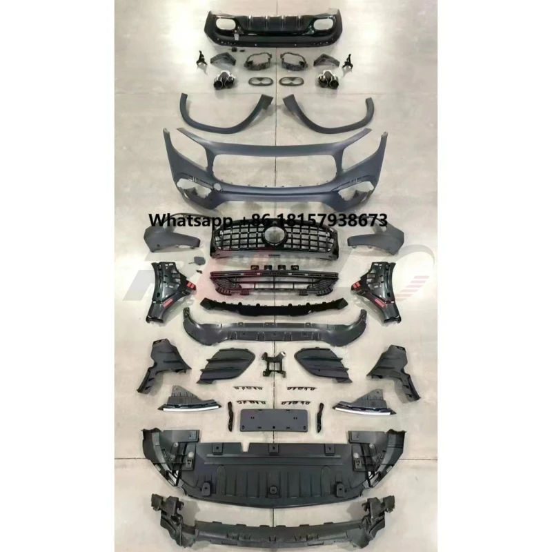 New High Quality BodyKit for Benz X247(2018+) to GLB35 Bodykit Black Warrior Model Nclude Front and Rear Bumper with Grille
New High Quality BodyKit for Benz X247(2018+) to GLB35 Bodykit Black Warrior Model Nclude Front and Rear Bumper with Grille