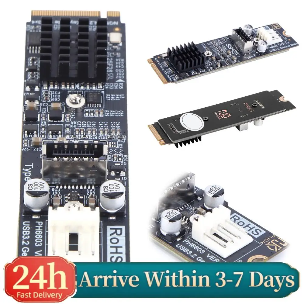 M2 NVME To TYPE-E Adapter 20Gbps High Speed M2 M Key PCIe To USB3.2 Front Panel Expansion Card ASM3242 Chipset for Desktop
M2 NVME To TYPE-E Adapter 20Gbps High Speed M2 M Key PCIe To USB3.2 Front Panel Expansion Card ASM3242 Chipset for Desktop