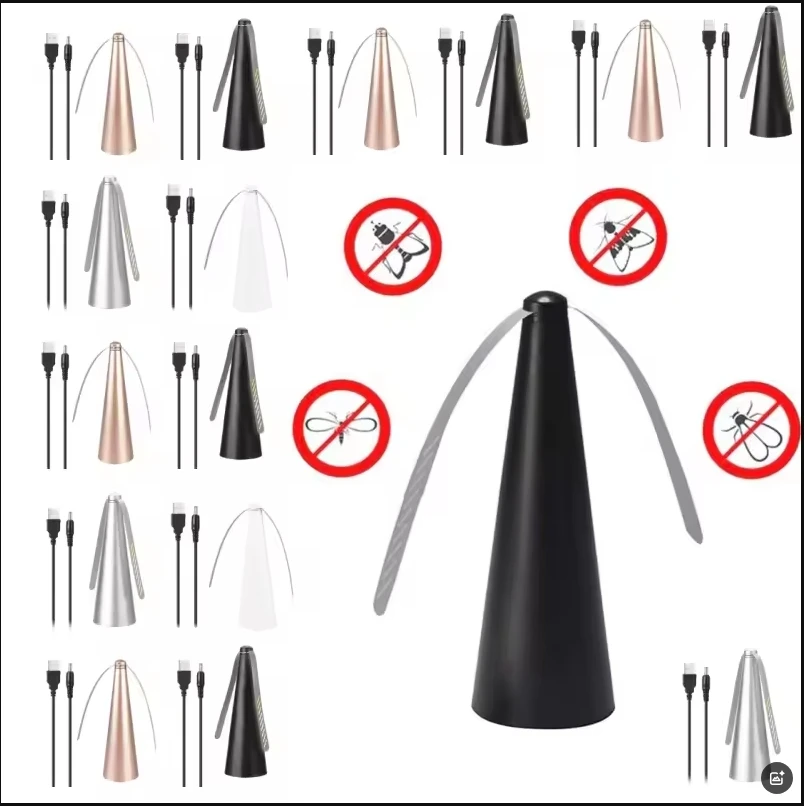 Repeling mosquito fan with USB or AA battery, flies repellent, portable pest control for picnic and camp parties
Repeling mosquito fan with USB or AA battery, flies repellent, portable pest control for picnic and camp parties