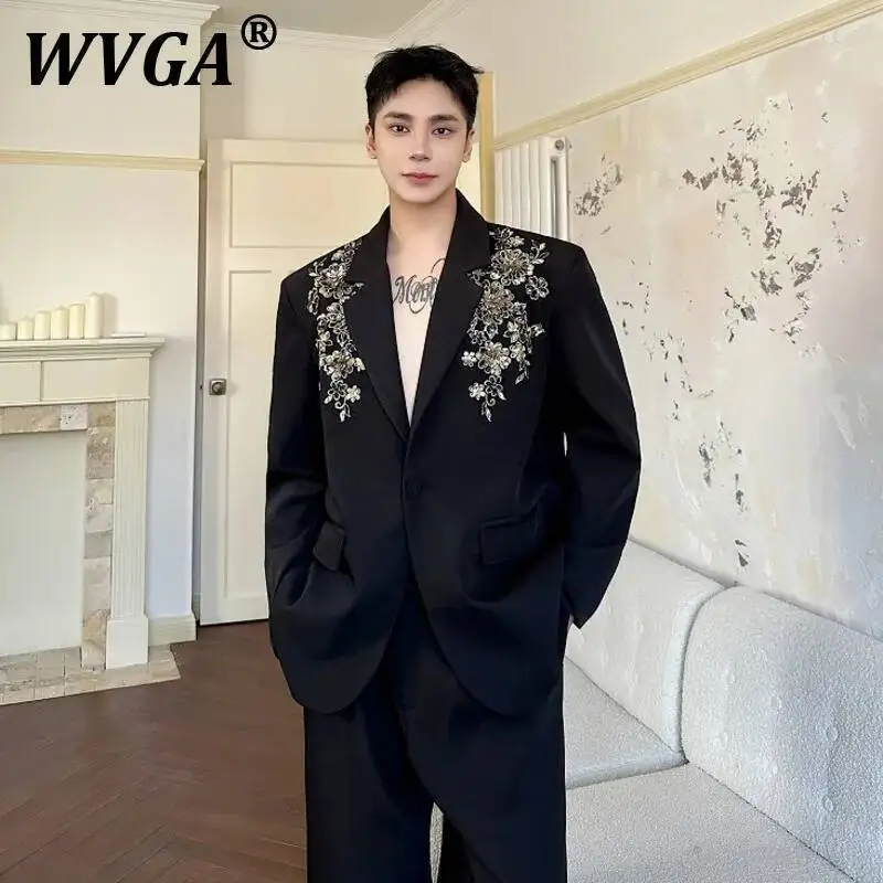 WVGA Spring Autumn New Men Tide Techwear Embroidered Sequin Niche Design Fashion Blazer Loose Chic Casual Cool Suit-Coats W7506
WVGA Spring Autumn New Men Tide Techwear Embroidered Sequin Niche Design Fashion Blazer Loose Chic Casual Cool Suit-Coats W7506
