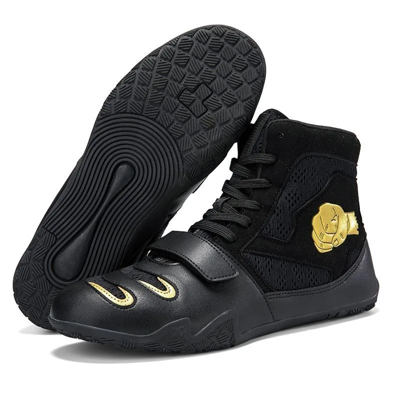 Professional Wrestling Shoe For Mans Women High Top Boxing Boots Men Anti-Slippery Fighting Shoes Comfortable Gym Training Shoe
Professional Wrestling Shoe For Mans Women High Top Boxing Boots Men Anti-Slippery Fighting Shoes Comfortable Gym Training Shoe