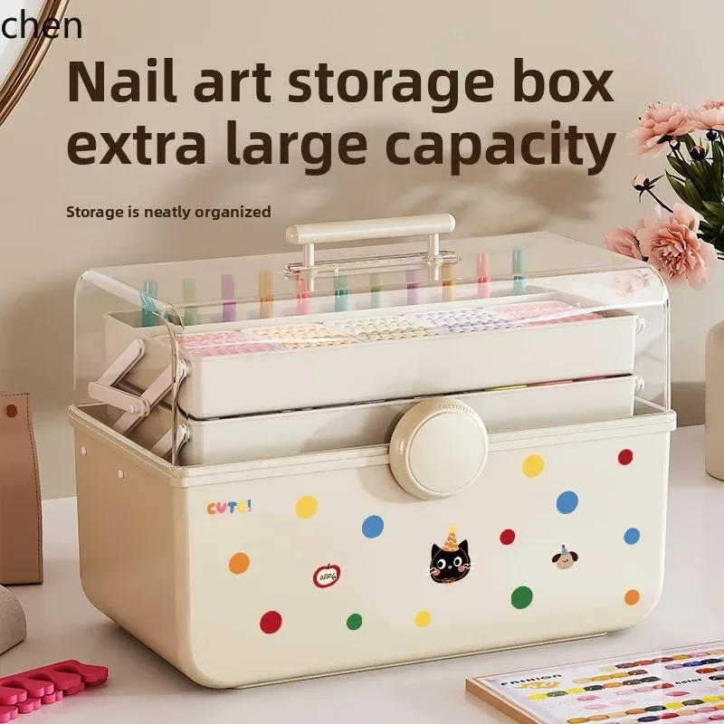nail art tool box large capacity three-layer nail polish glue outing box satchel box
nail art tool box large capacity three-layer nail polish glue outing box satchel box