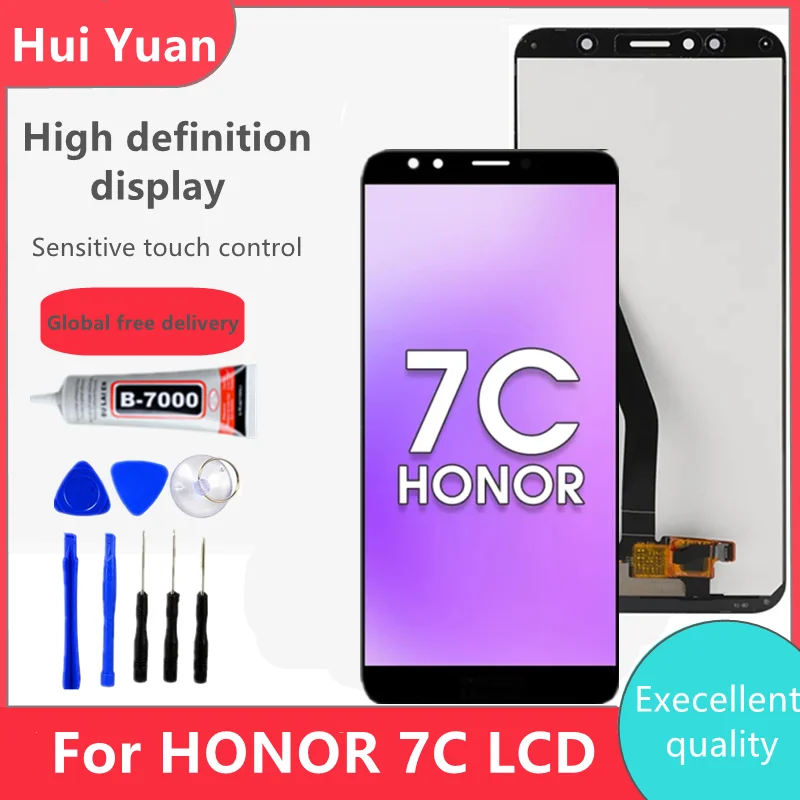 Оригинальный дисплей 5,7 дюйма; Дисплей для Huawei Honor 7C, ЖК-дисплей, сенсорный экран, дигитайзер в сборе для Huawei 7A Pro AUM-L41
Оригинальный дисплей 5,7 дюйма; Дисплей для Huawei Honor 7C, ЖК-дисплей, сенсорный экран, дигитайзер в сборе для Huawei 7A Pro AUM-L41