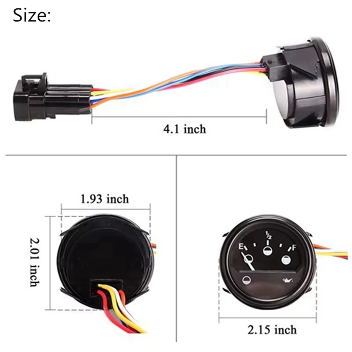 Electric Meter Charge Meter Fuel Gauge 604015 610191 612314 for EZGO Golf Cart RXV Gas Electric 48V 2008-Up
Electric Meter Charge Meter Fuel Gauge 604015 610191 612314 for EZGO Golf Cart RXV Gas Electric 48V 2008-Up
