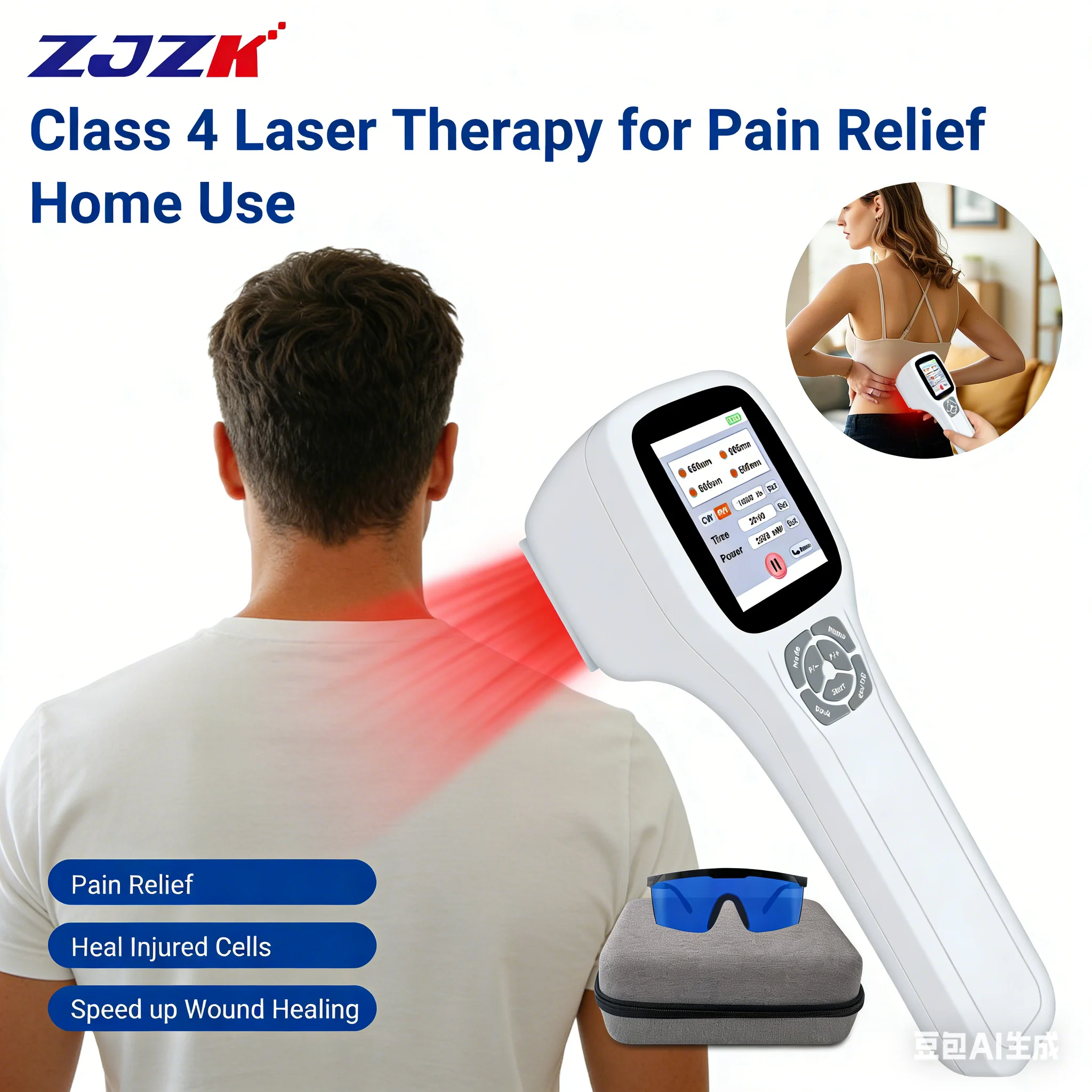 2026 Handheld Cold Laser Therapy Device for Upper Back Pain Muscle Spasm Muscle Strain and Spasm Relief
2026 Handheld Cold Laser Therapy Device for Upper Back Pain Muscle Spasm Muscle Strain and Spasm Relief