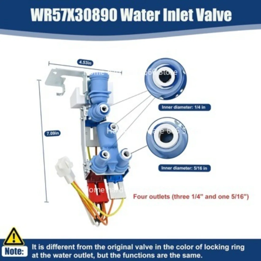 WR57X30890 Suitable for Refrigerator Solenoid Valve Fittings
WR57X30890 Suitable for Refrigerator Solenoid Valve Fittings