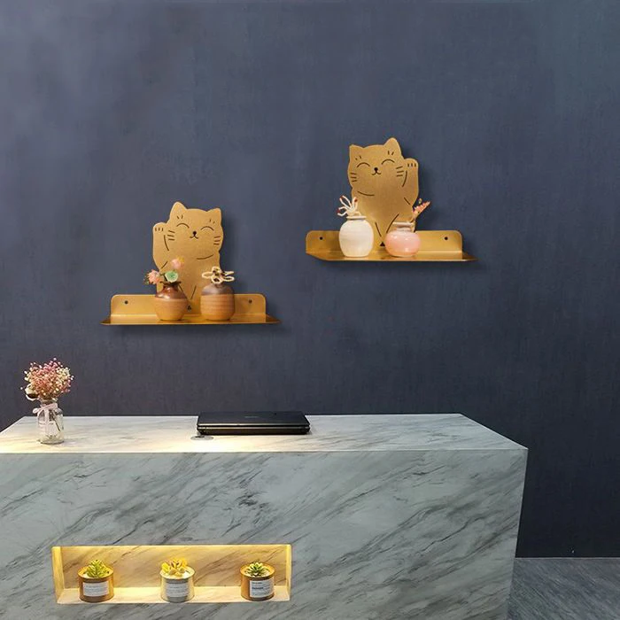 Creative Zhaocai Cat Metal Wall Storage Rack Store Counter Cashier Wall Shelf Home Living Room TV Background Wall Hanging Rack
Creative Zhaocai Cat Metal Wall Storage Rack Store Counter Cashier Wall Shelf Home Living Room TV Background Wall Hanging Rack