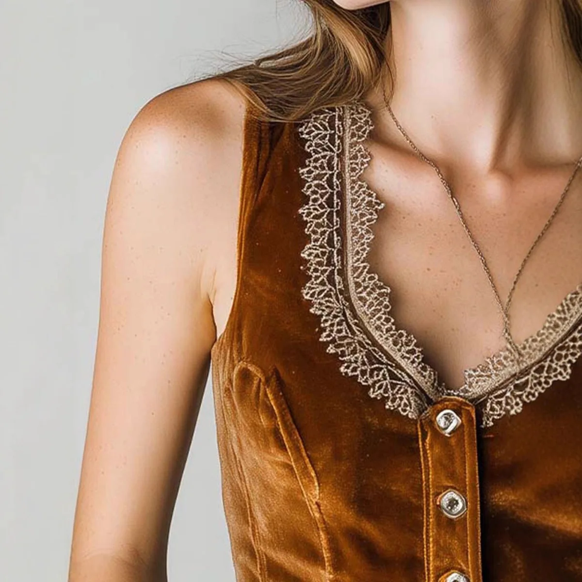 Velvet Lace Patchwork V-Neck Tank Top Vest Female Patchwork Sleeveless Single Breasted Y2k Top Tees Women's Summer Tanks 2026
Velvet Lace Patchwork V-Neck Tank Top Vest Female Patchwork Sleeveless Single Breasted Y2k Top Tees Women's Summer Tanks 2026