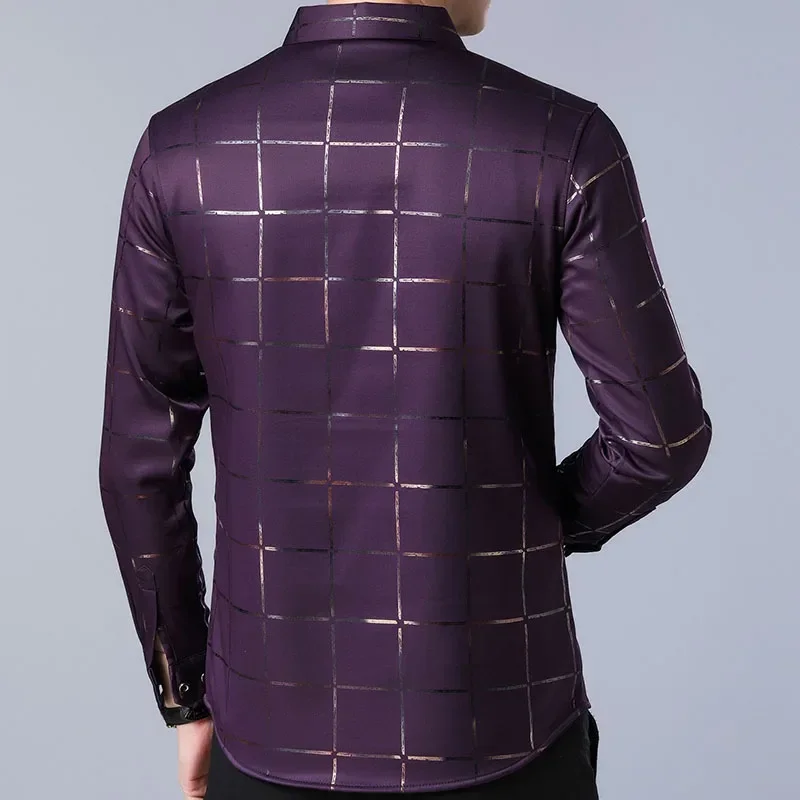 2022 Brand Casual Spring Luxury Plaid Long Sleeve Slim Fit Men Shirt Streetwear Social Dress Shirts Mens Fashions Jersey 2309
2022 Brand Casual Spring Luxury Plaid Long Sleeve Slim Fit Men Shirt Streetwear Social Dress Shirts Mens Fashions Jersey 2309