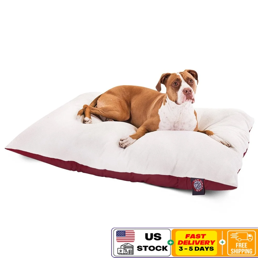 Large Rectangular Pillow Dog Bed Machine Washable Faux Sherpa hypoallergenic removable slipcover high loft polyester fill cozy
Large Rectangular Pillow Dog Bed Machine Washable Faux Sherpa hypoallergenic removable slipcover high loft polyester fill cozy