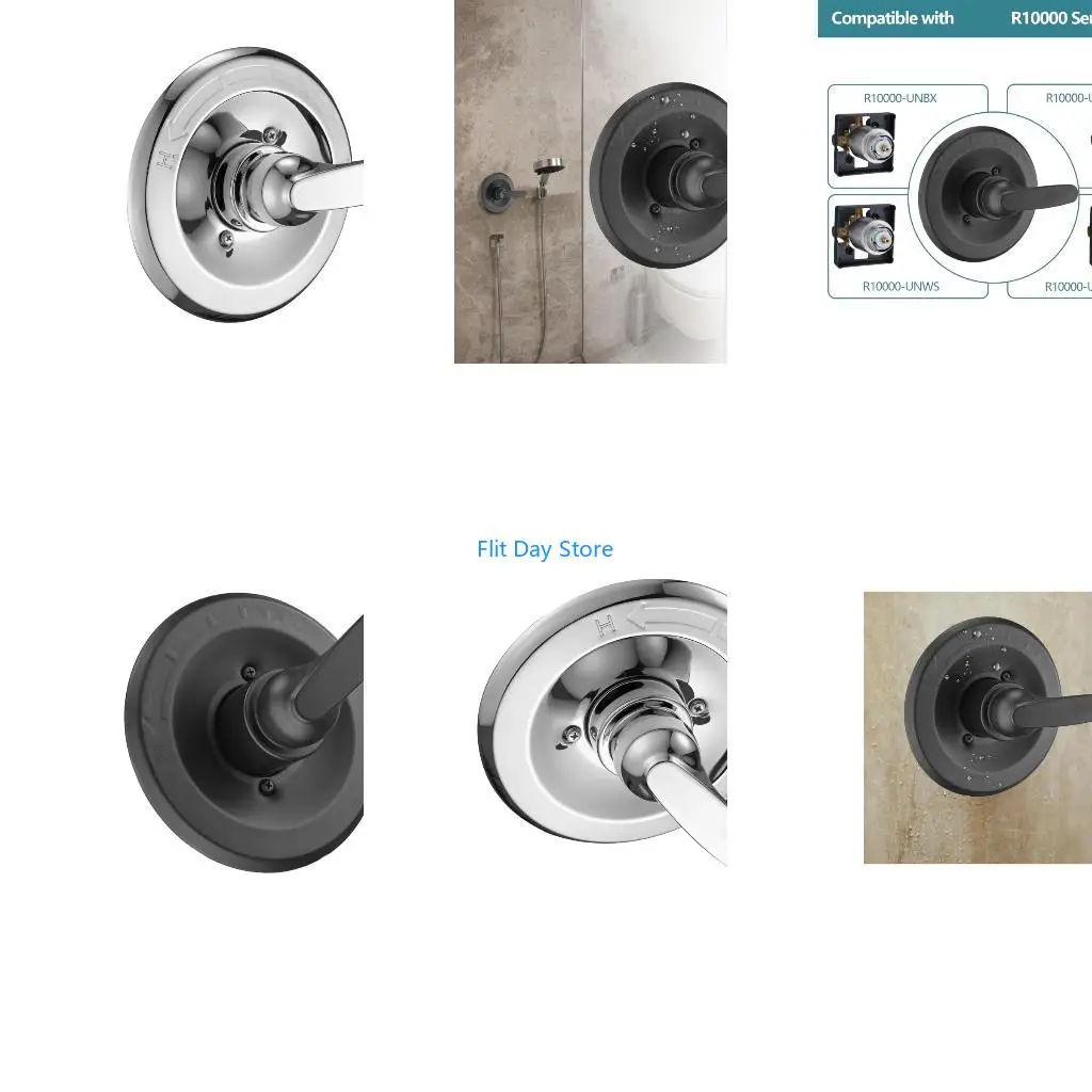 F92C Easy installs Shower Handle Trim Levers Handle with Not Corrosion Finish Decorative Bathroom Handle Shower Valves Spare
F92C Easy installs Shower Handle Trim Levers Handle with Not Corrosion Finish Decorative Bathroom Handle Shower Valves Spare