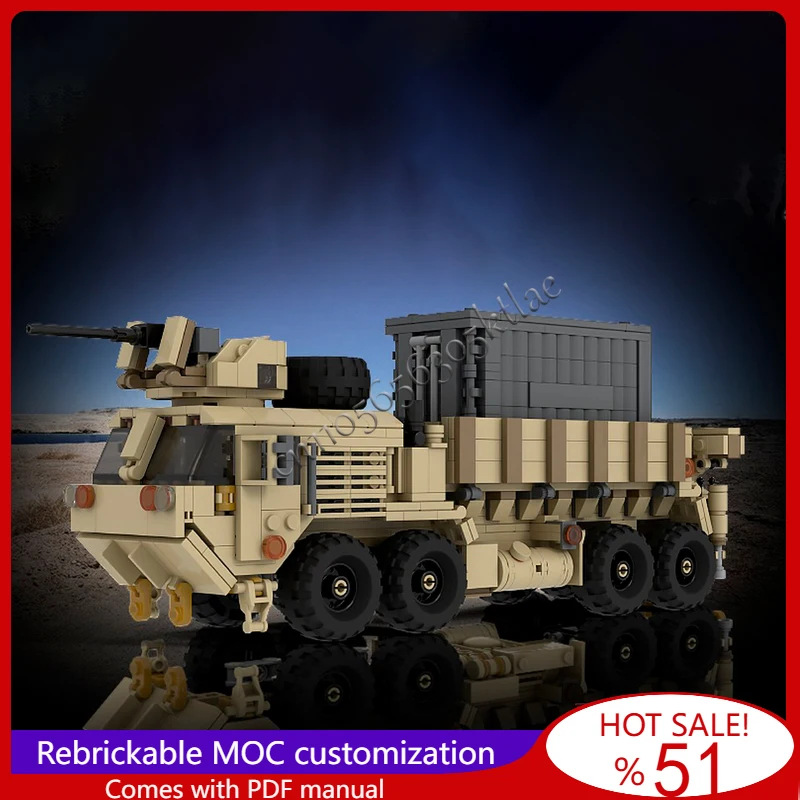 990PCS M985A4 Heavy Expanded Mobility Tactical Truck Model MOC Building Block Brick Creative Assembly Toy Children Festival Gift
990PCS M985A4 Heavy Expanded Mobility Tactical Truck Model MOC Building Block Brick Creative Assembly Toy Children Festival Gift